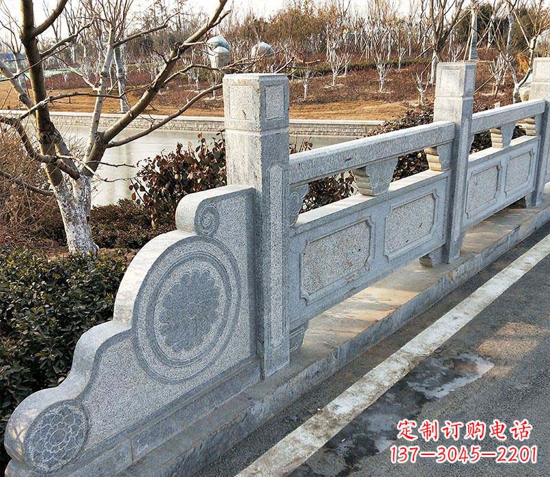 湖北园林仿古石栏板景观石雕_1