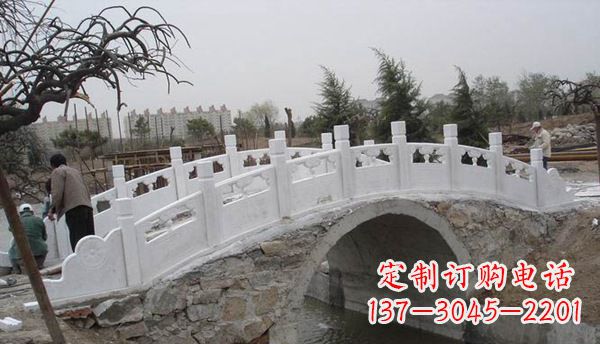 湖北园林汉白玉大桥栏板景观石雕