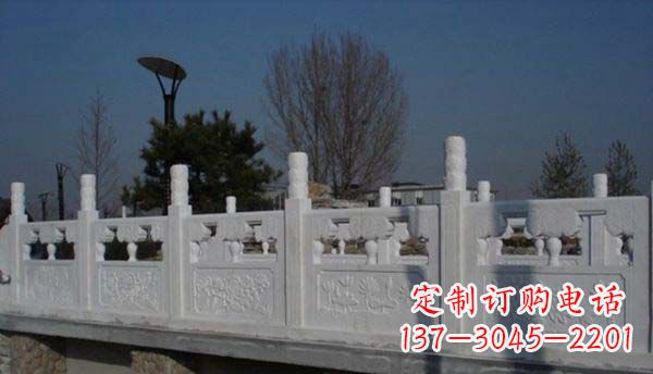 湖北园林汉白玉栏板景观石雕