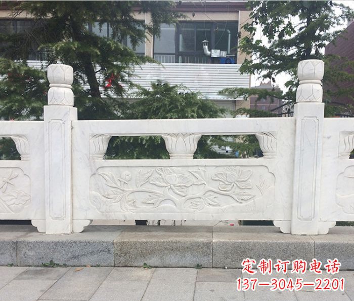 湖北园林景观大理石浮雕栏板 (2)