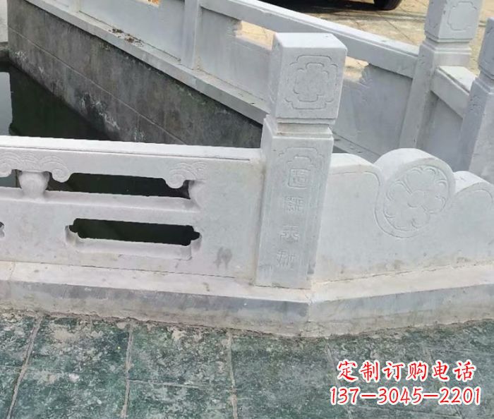 湖北园林景观大理石栏板雕塑 (7)