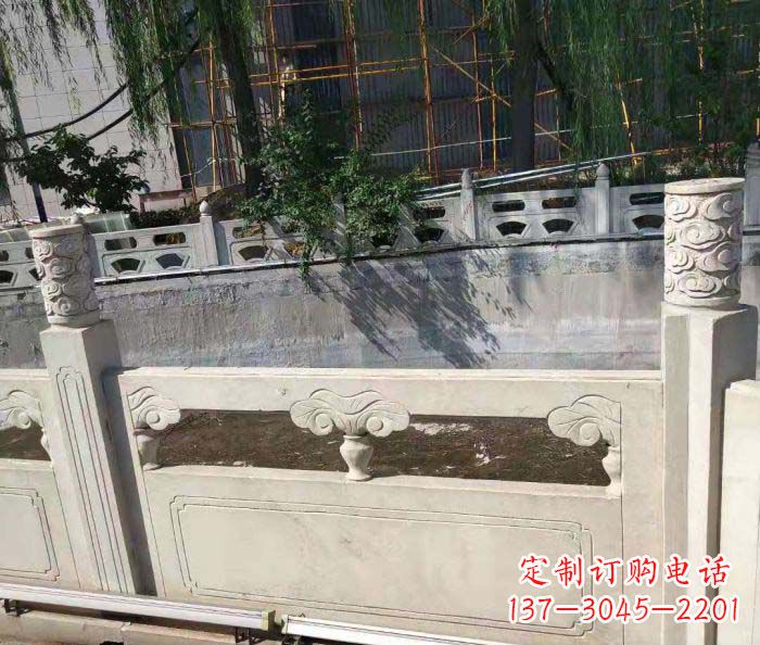 湖北园林景观大理石栏板石雕 (6)