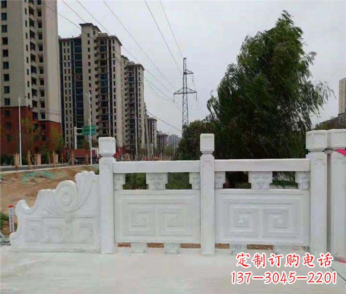 湖北园林景观大理石栏板石雕 (5)
