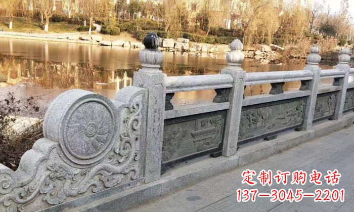 湖北园林景观大理石栏板石雕 (10)