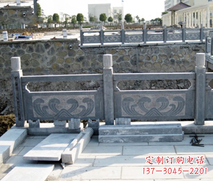 湖北园林景观大理石栏板石雕 (11)