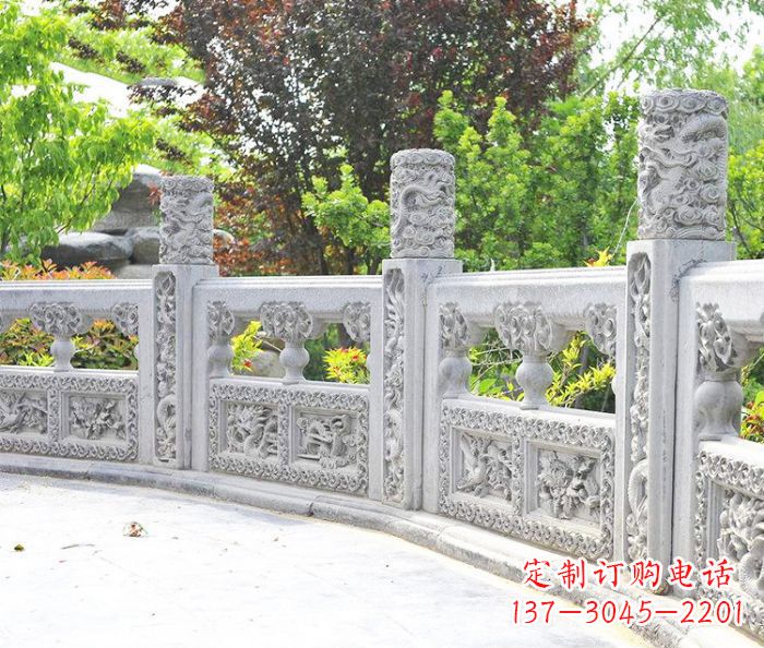 湖北园林景观大理石栏板石雕 (9)
