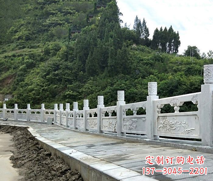 湖北园林景观大理石栏板石雕_2