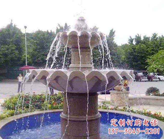 湖北园林景观大理石喷泉石雕