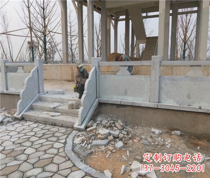 湖北园林景观大理石桥栏板石雕_2 (2)