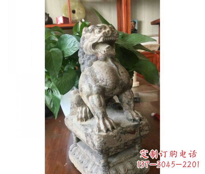 湖北园林景观大理石狮子石雕
