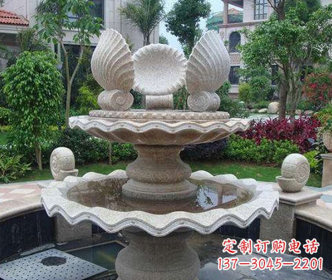 湖北园林景观多层喷泉石雕