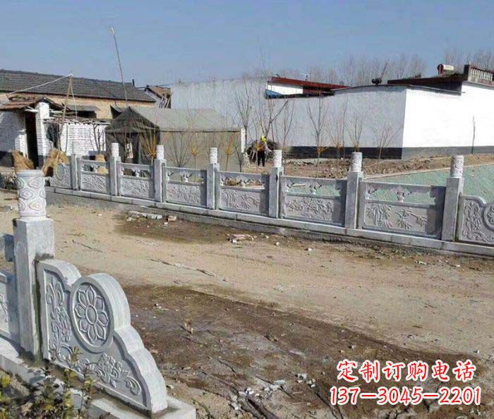 湖北园林景观仿古栏板石雕