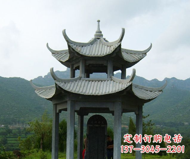 湖北园林景观仿古凉亭石雕