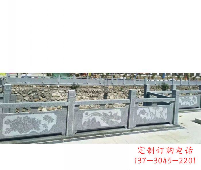 湖北园林景观仿古石雕栏板 (5)