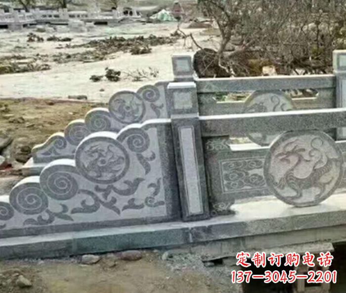 湖北园林景观仿古石雕栏板 (10)