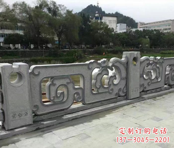 湖北园林景观仿古石雕栏板_1