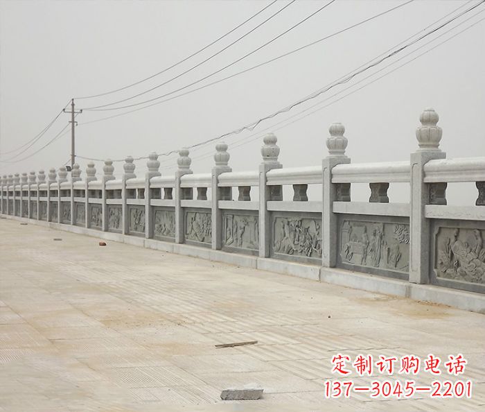 湖北园林景观仿古石雕栏板_2