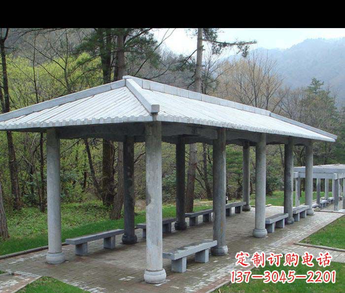 湖北园林景观仿古石雕长廊