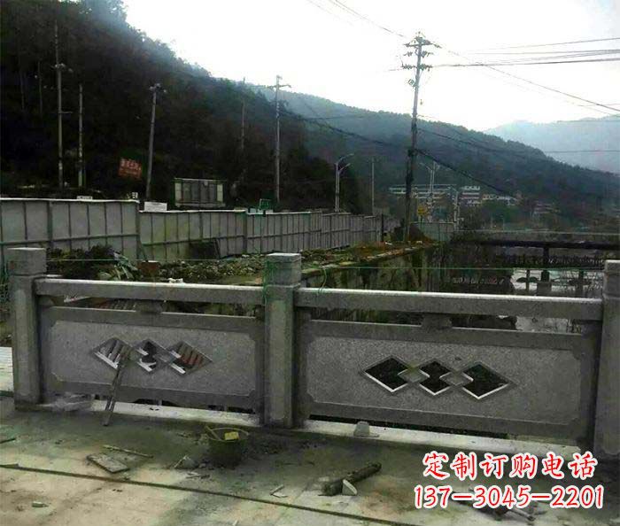 湖北园林景观仿古石浮雕栏板 (2)