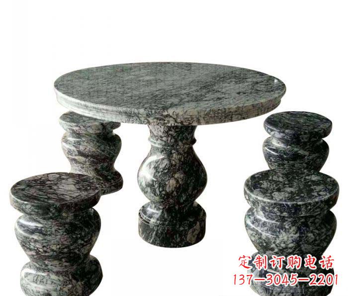 湖北园林景观圆形石桌凳