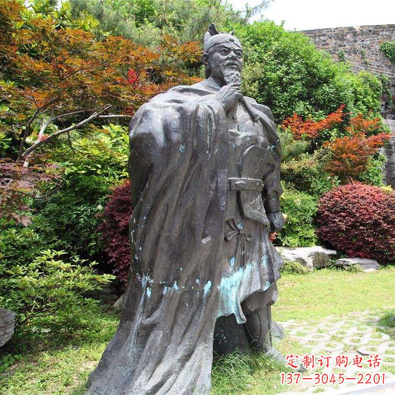 湖北园林历史人物明太祖朱元璋雕塑