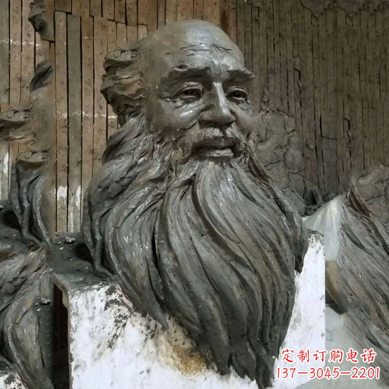 湖北张大千头像雕塑泥稿