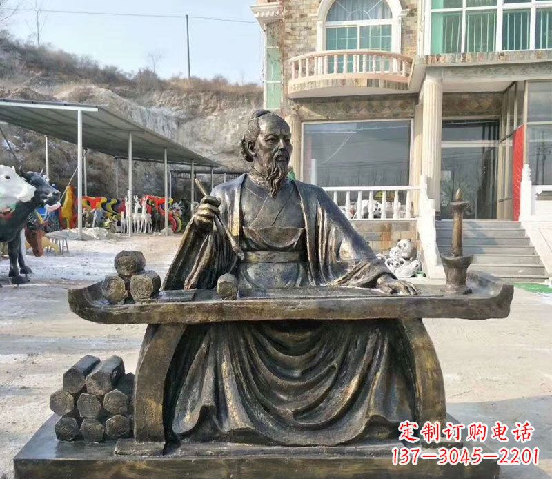 湖北张仲景铜公园雕