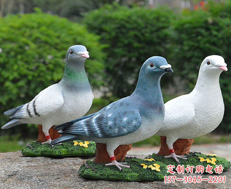 湖北长春和平鸽雕塑