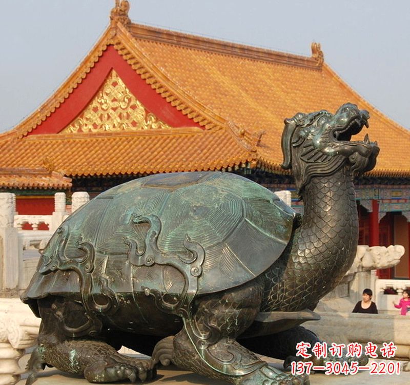湖北招财龙龟铜雕塑