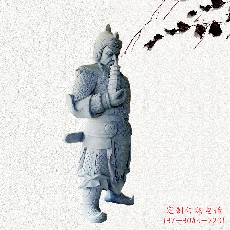 湖北中国古代神话中的托塔天王石雕塑