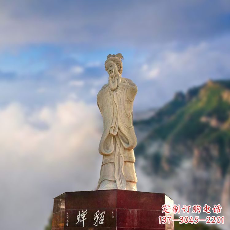 湖北中国古代四大美女之貂蝉景观石雕