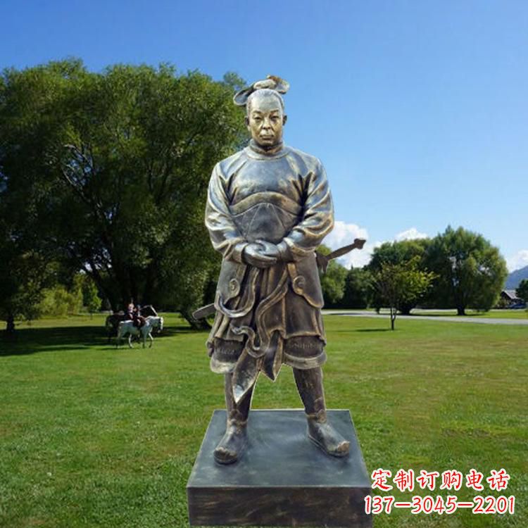 湖北中国汉初三杰之韩信仿铜雕像