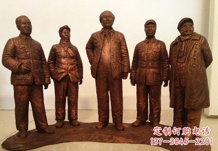 湖北中国近代伟人系列铜雕像