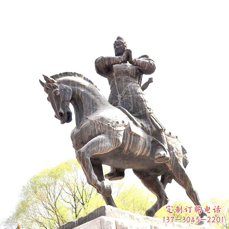 湖北中国历史名人民族英雄霍去病铜雕塑