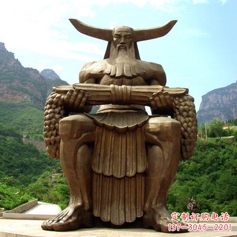 湖北中华民族人文初祖五榖神农大帝大型景观雕塑