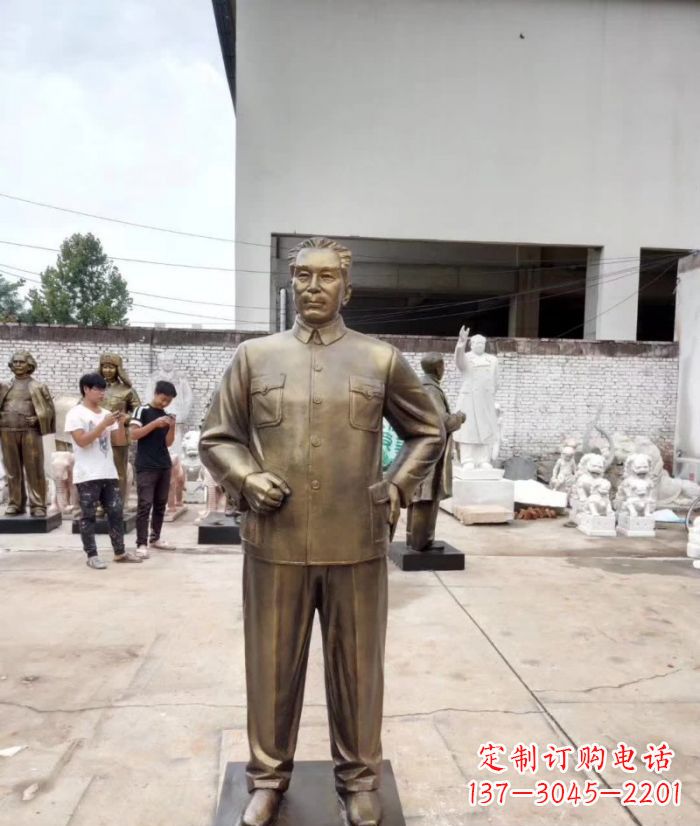 湖北周恩来铜雕 (3)
