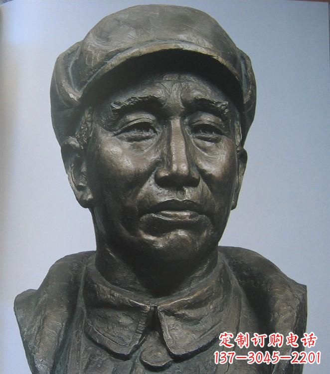 湖北朱德胸像铜雕