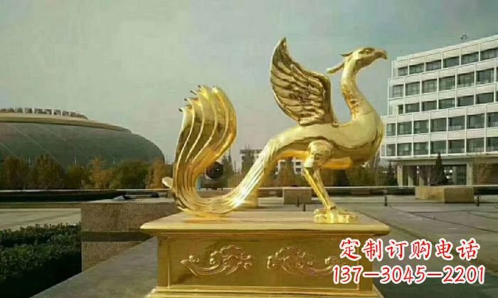 湖北朱雀铜雕