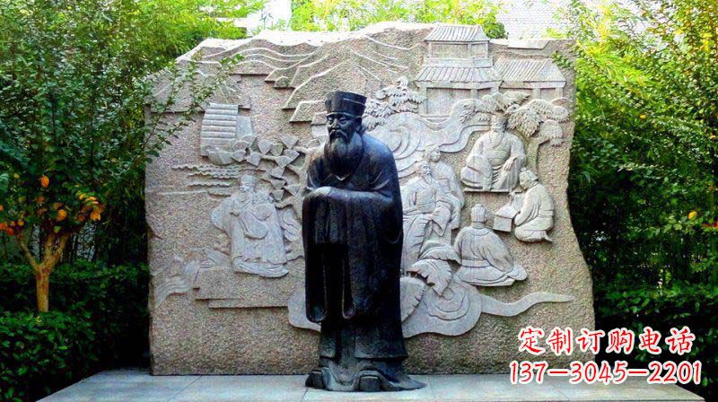 湖北朱熹古代名人铜雕_2