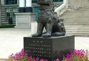 湖北獬豸铜雕塑-法院门前神兽动物雕塑摆件