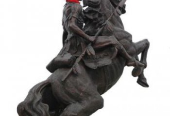 湖北战士与马 铸铜雕塑