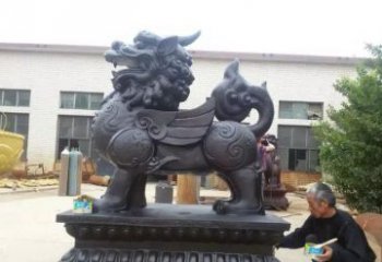 湖北招财神兽貔貅铜雕 