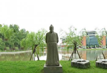 湖北中国古代杰出的法医学家石雕宋慈雕塑像