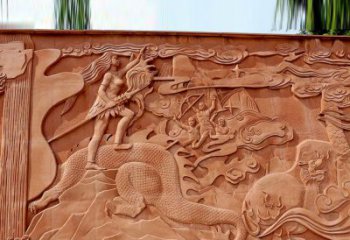 湖北中国远古文化浮雕
