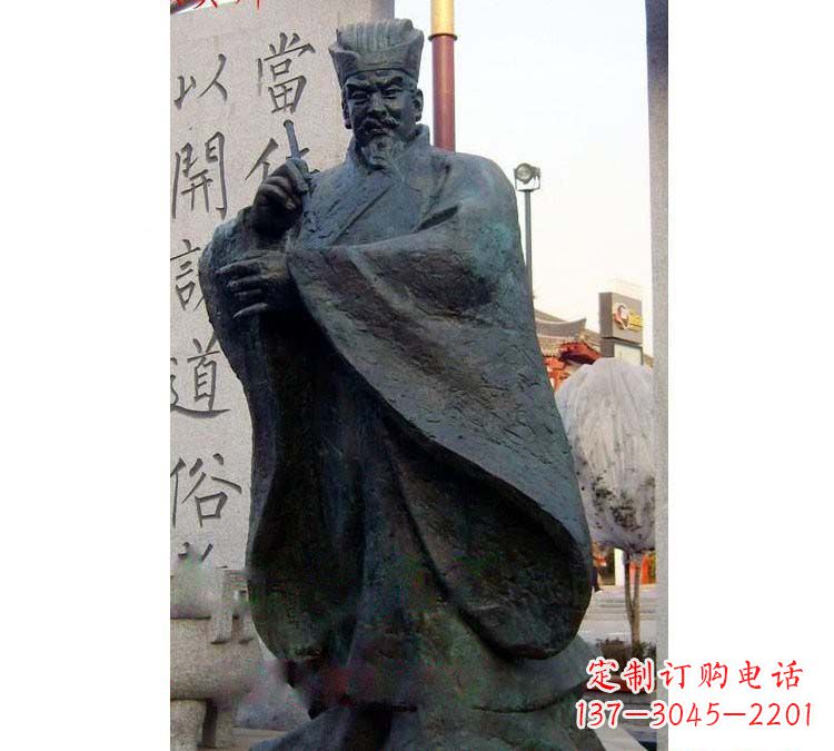 湖北铸铜古代名人颜真卿
