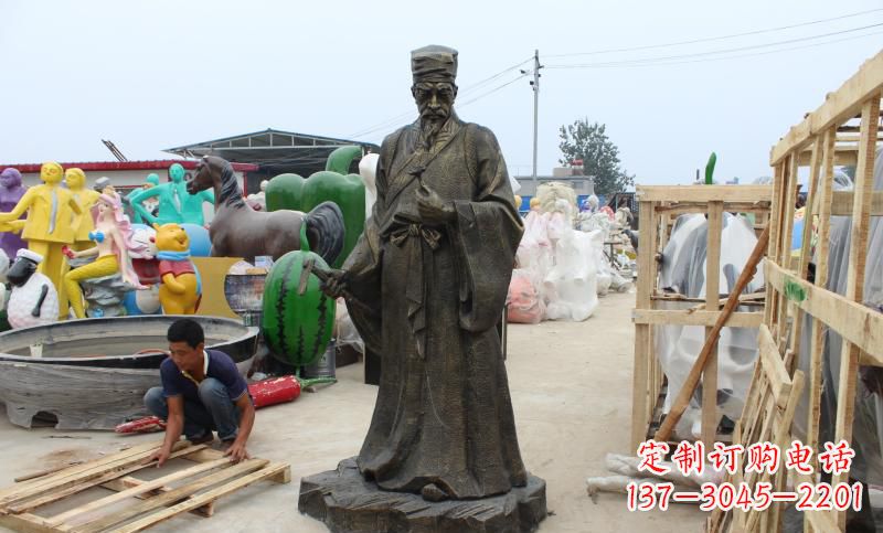 湖北铸铜李时珍雕塑