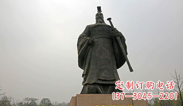 湖北铸铜刘邦雕塑