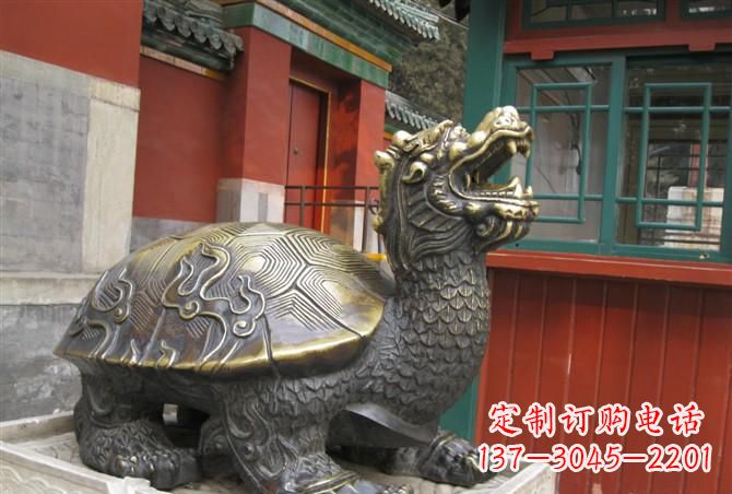 湖北铸铜龙龟雕塑