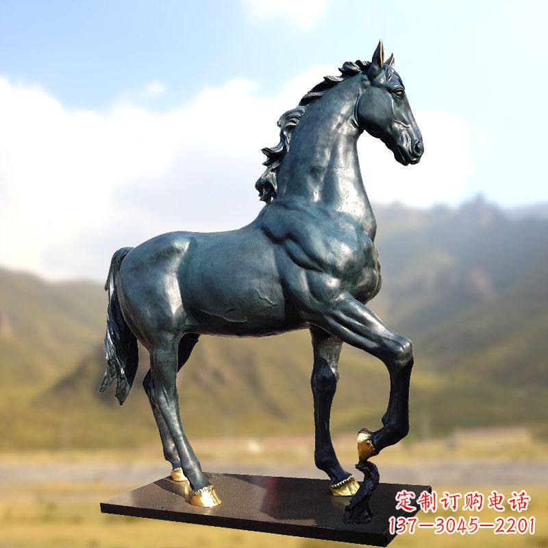 湖北铸铜马铜雕塑