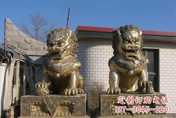 湖北铸铜狮子雕塑